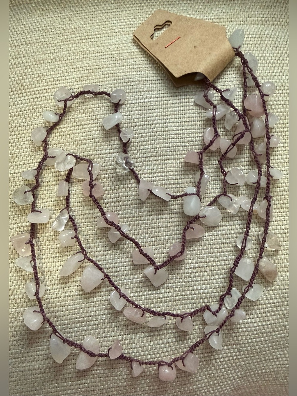 Handcrafted Rose Quartz Necklace